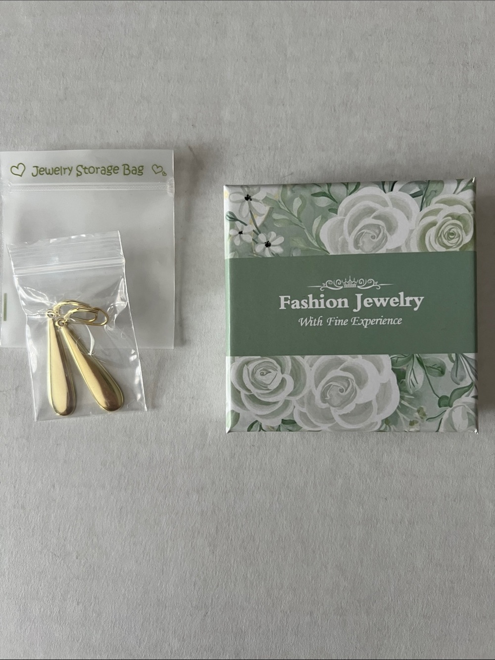 Fashion Jewelry Gold Teardrop Dangle Earrings